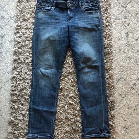 Express Denim - EXPRESS Stella Low Rise Cropped Skinny Jeans